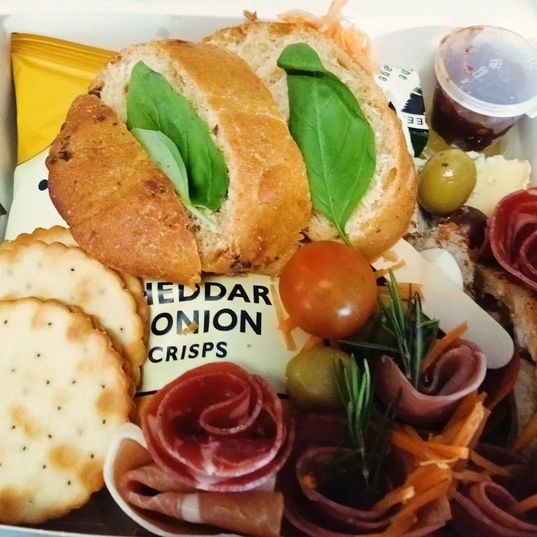 Charcuterie and cheese picnic box