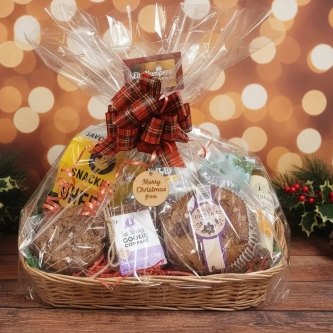 Wicker Christmas basket 50 2